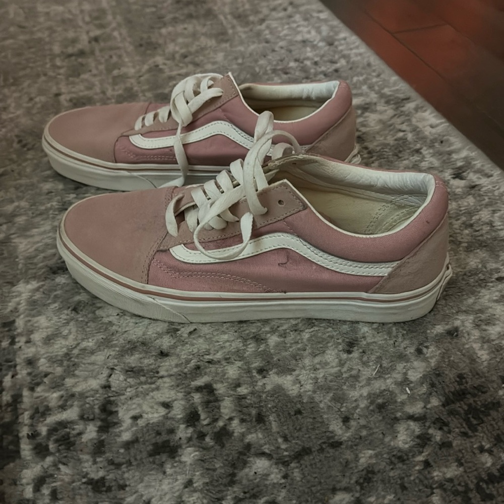 Pink vans size men’s 7.5/ womens 9